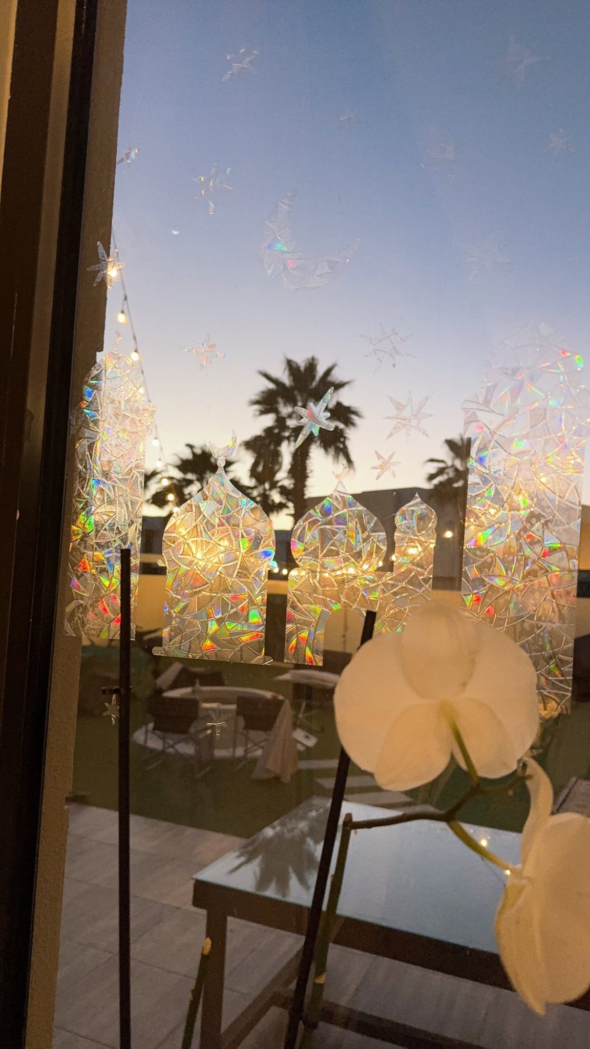 Minaret of Reflections Sun Catcher - Pixel Parrot Design
