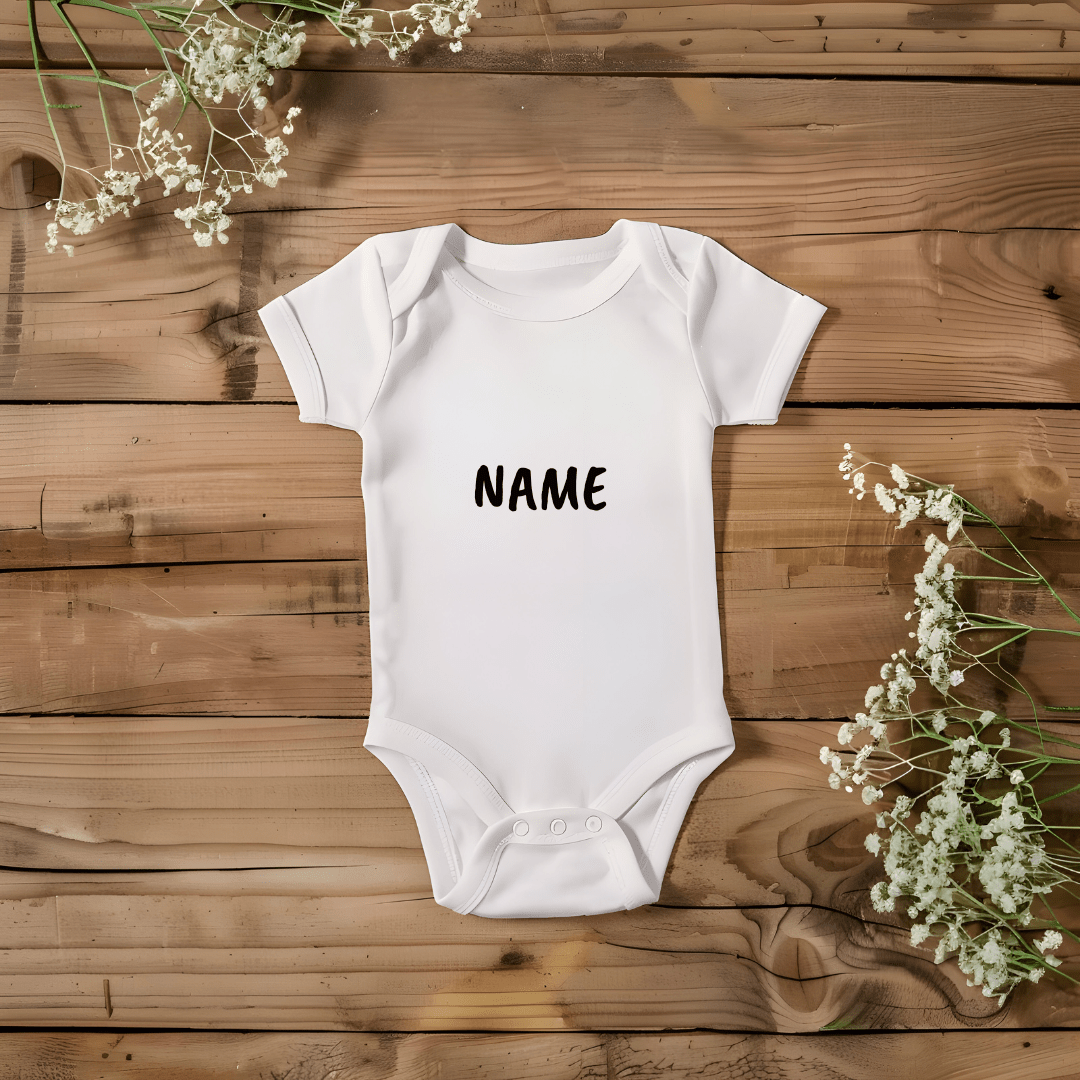 Personalized Baby Onesie I Baby Grow - Pixel Parrot Design