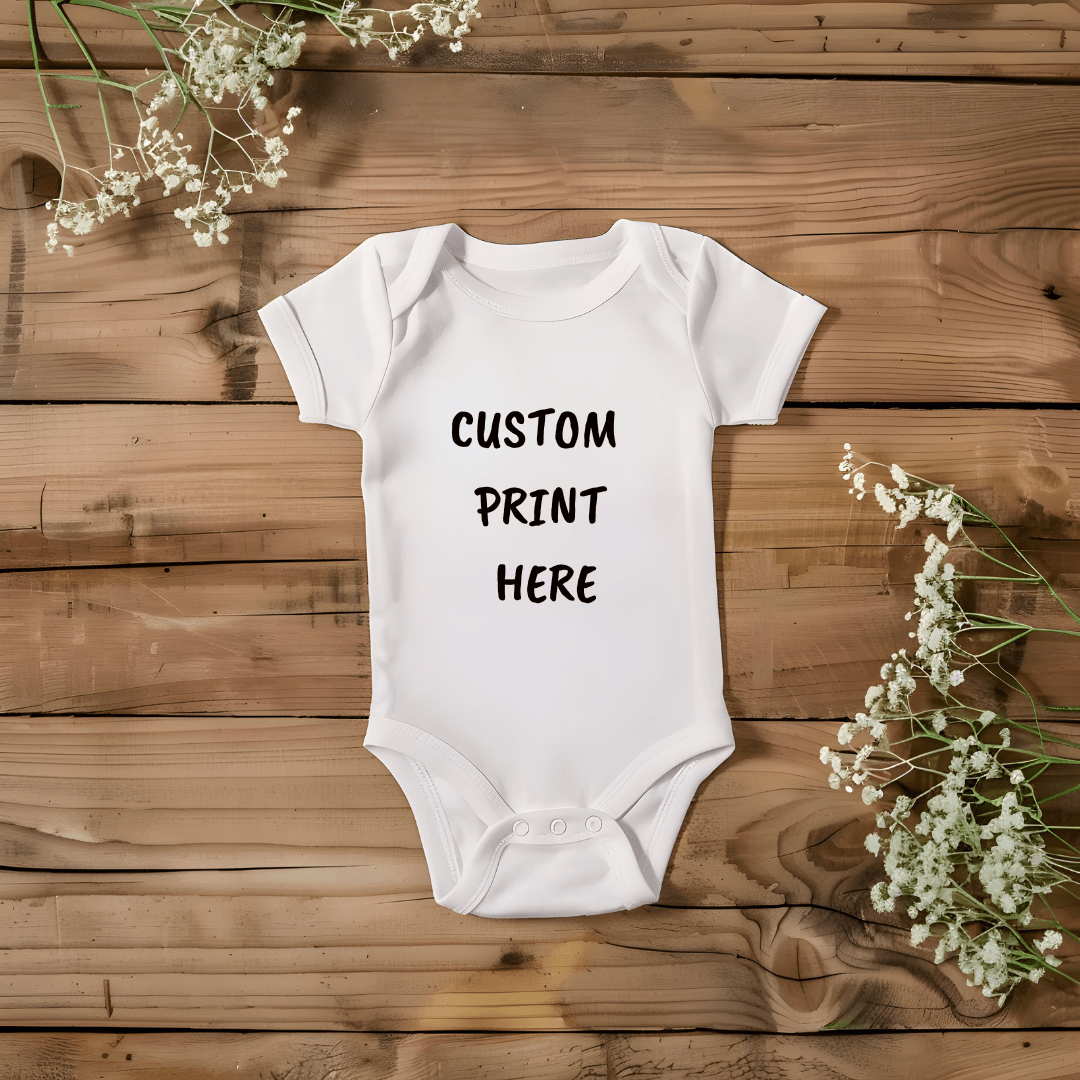 Personalized Baby Onesie I Baby Grow - Pixel Parrot Design