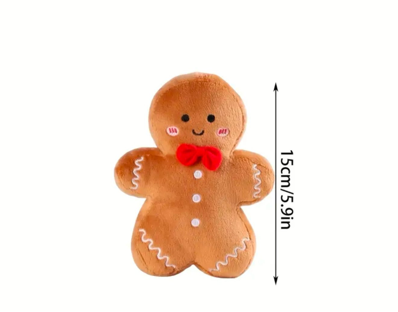 Personalized Christmas Gingerbread Plush Toys | Customized Christmas Gifts for Kids | Stocking Stuffers | First Christmas Gifts - Pixel Parrot Design