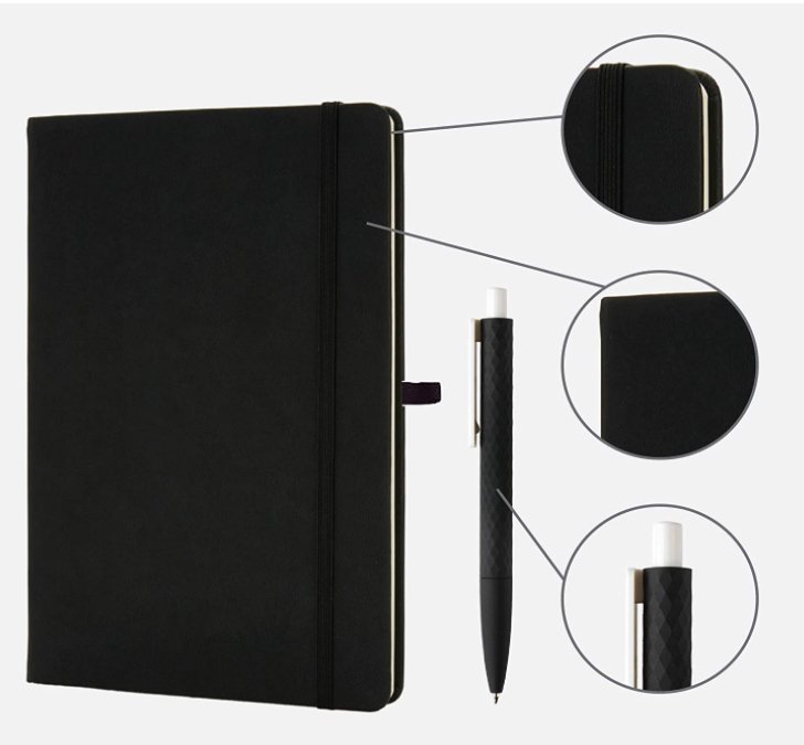 Personalized A5 Notebook + Pen Set - Pixel Parrot Design