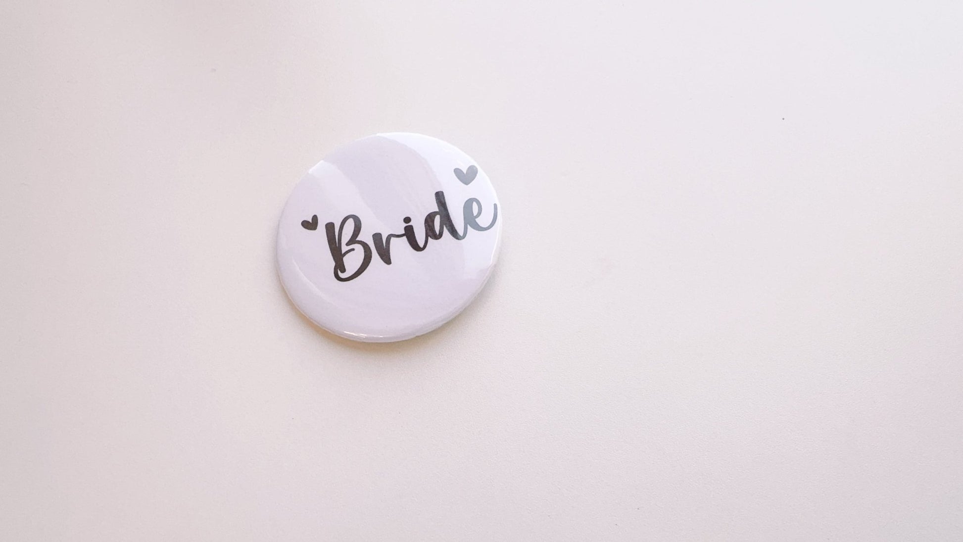 Bride & Groom and Wedding Party Button Pin - Pixel Parrot Design